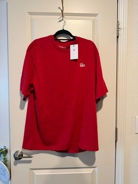 Jordan Red Short Sleeve Logo Tee